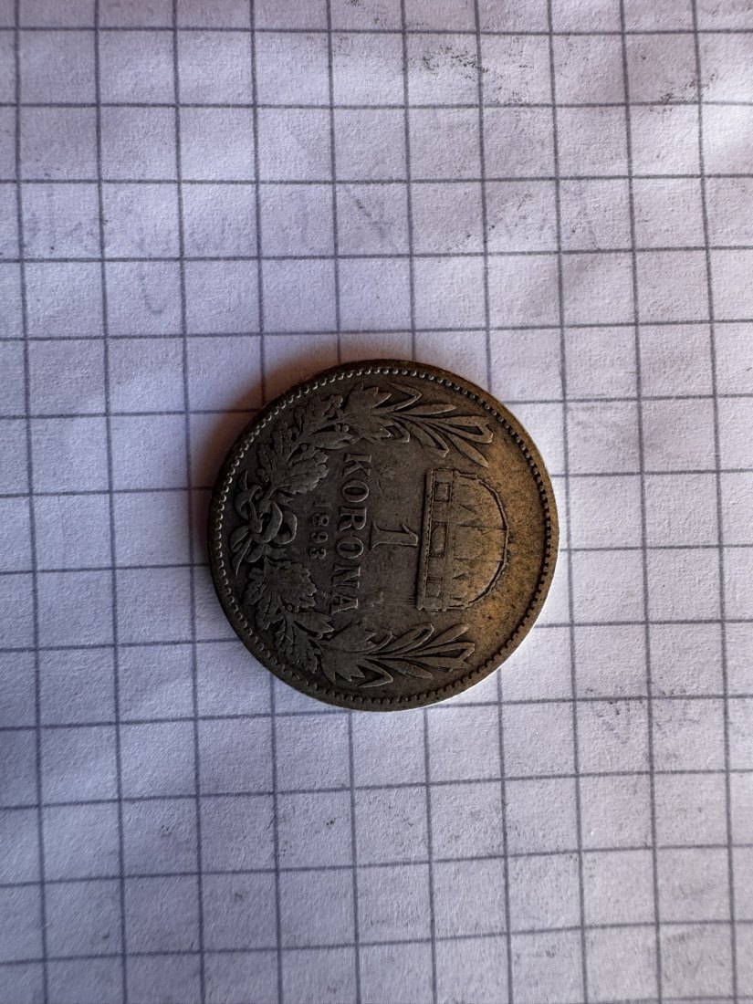  Ungarn, 1 Krone, 1893   