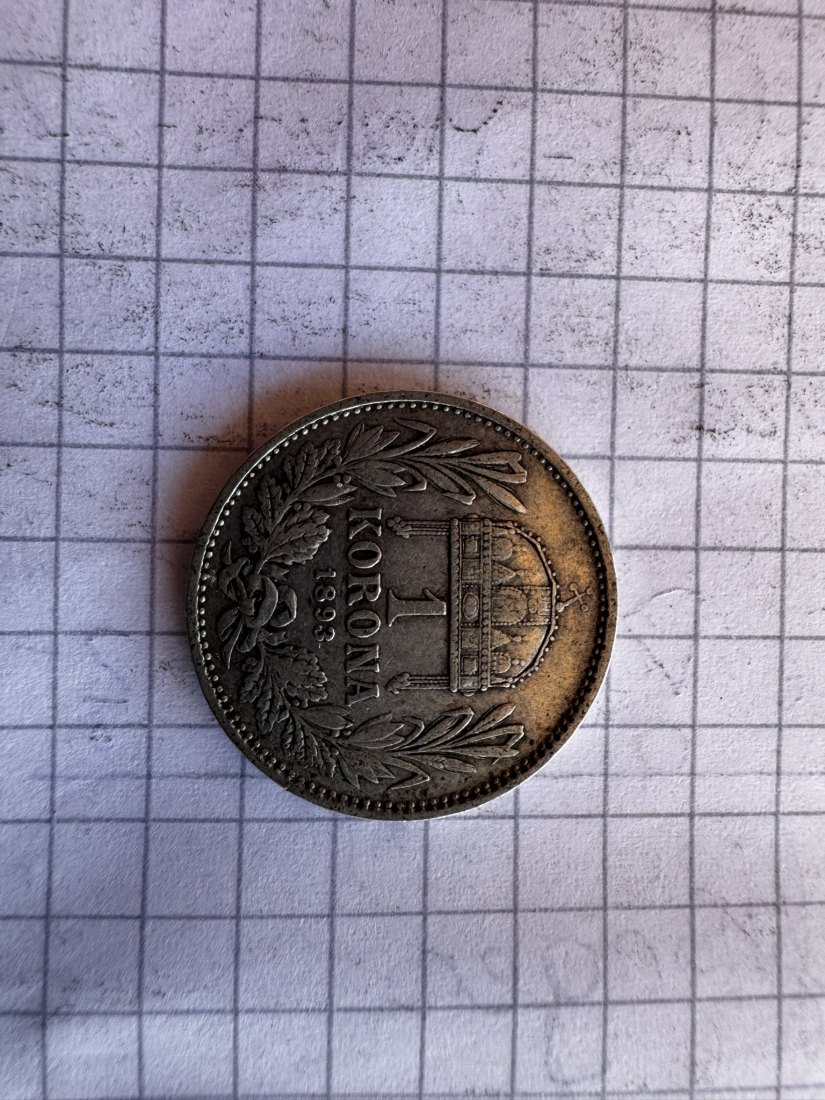  Ungarn, 1 Krone, 1893   