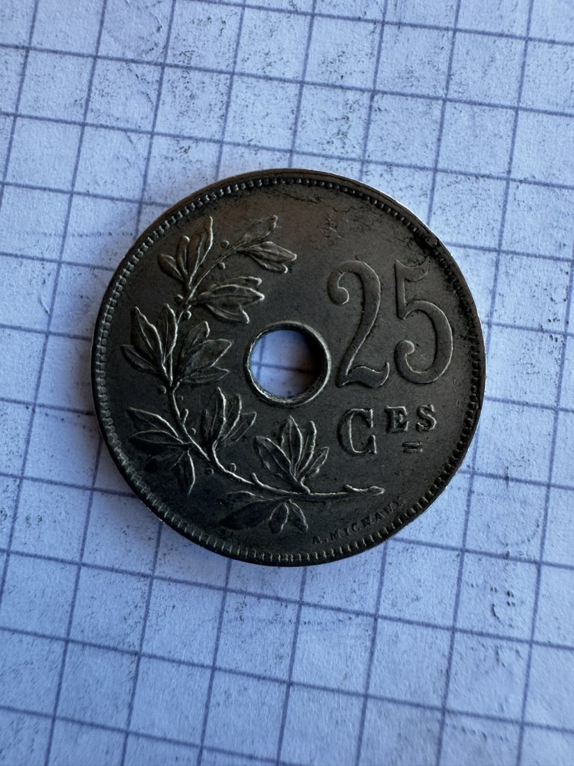  Belgien, 25 Centimes,1929   