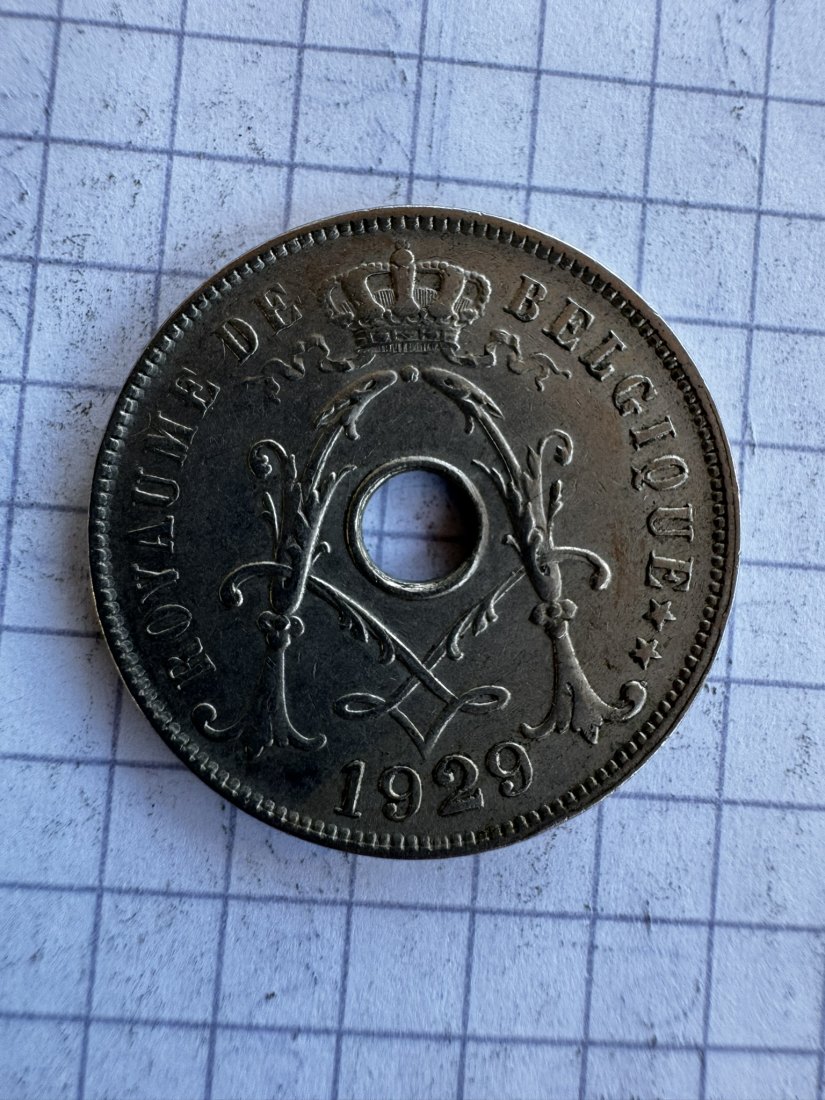  Belgien, 25 Centimes,1929   