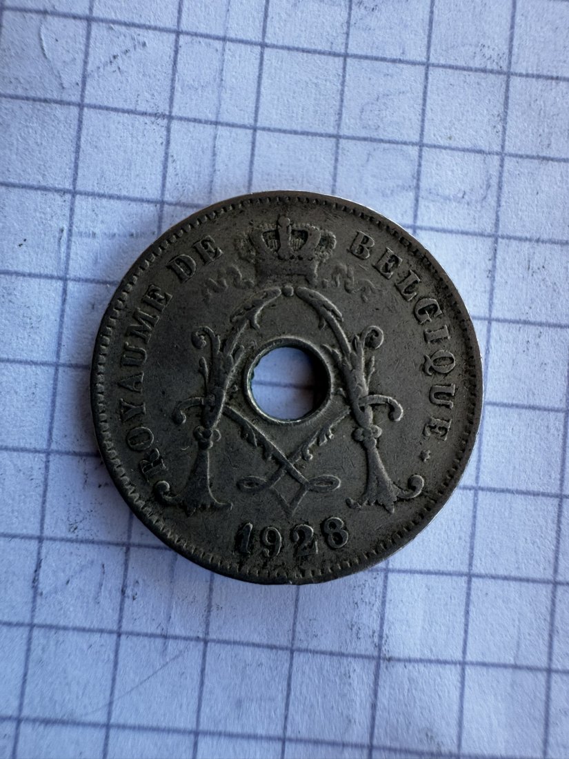  Belgien, 10 Centimes,1928   