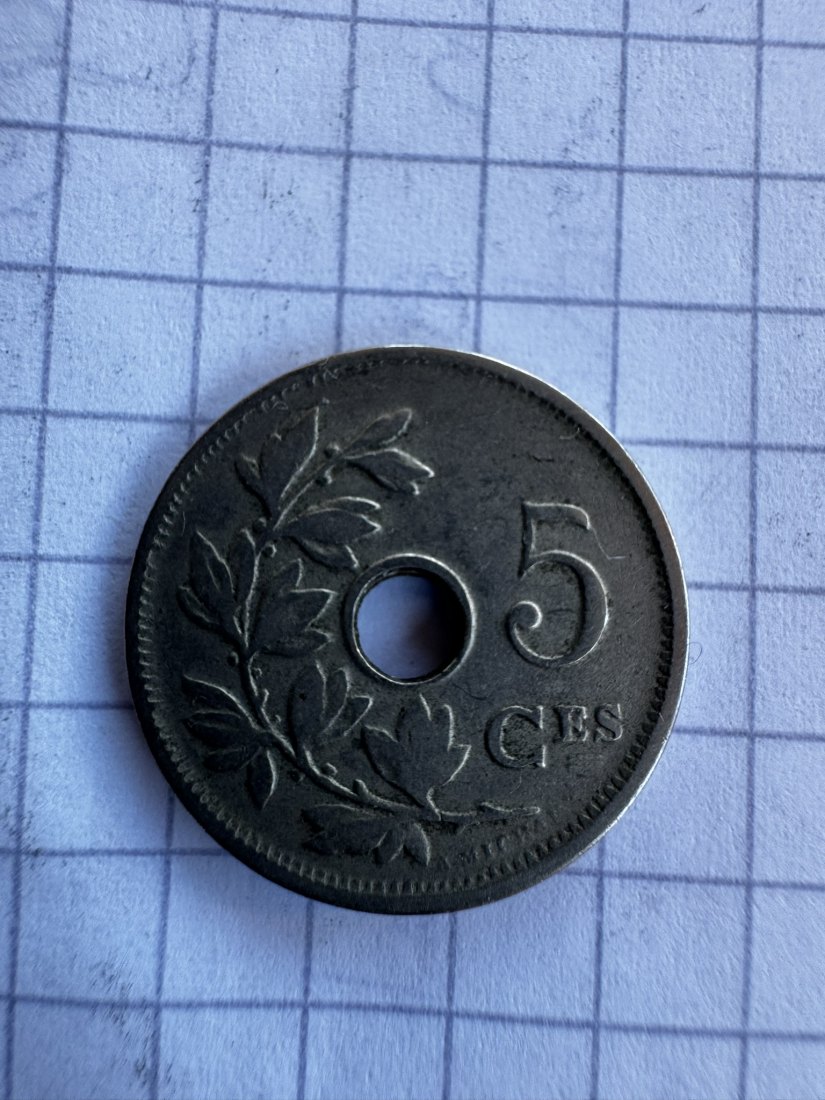 Belgien, 5 Centimes,1910