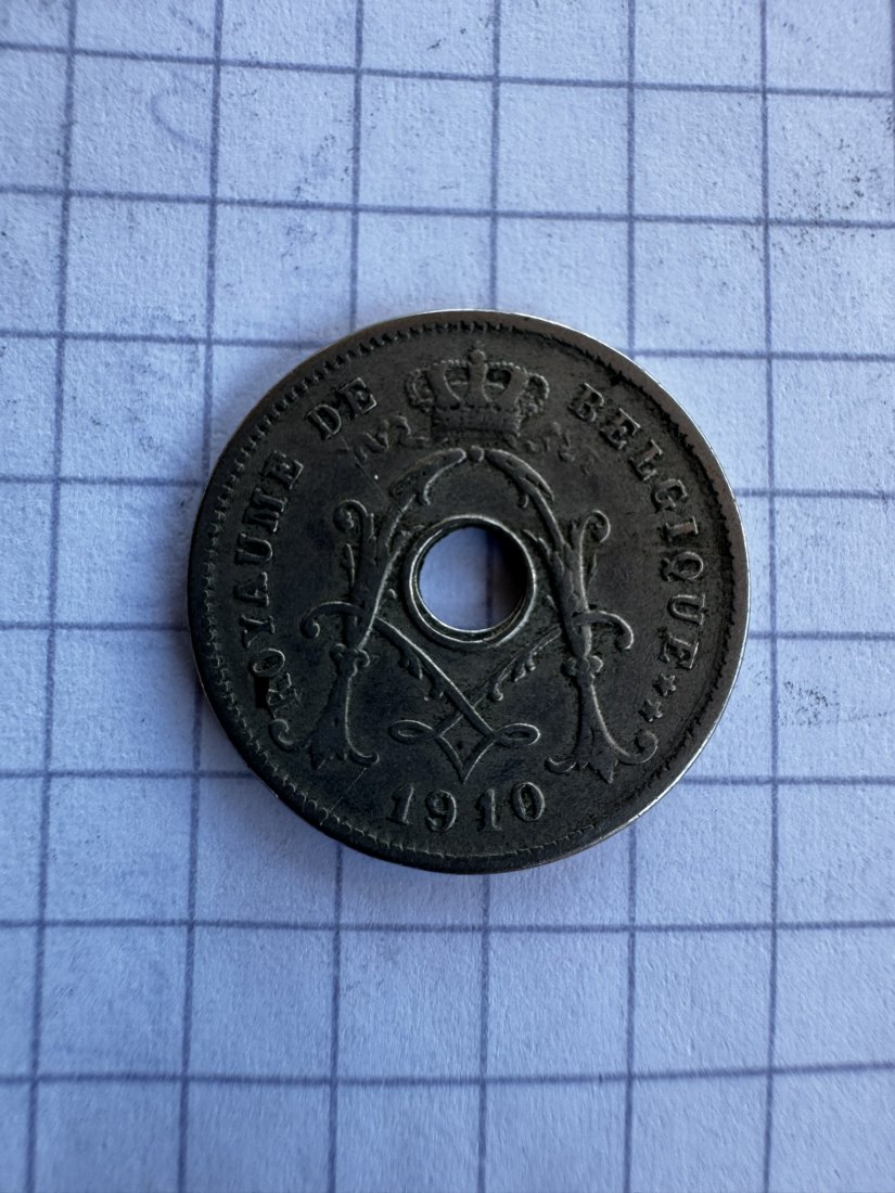  Belgien, 5 Centimes,1910   