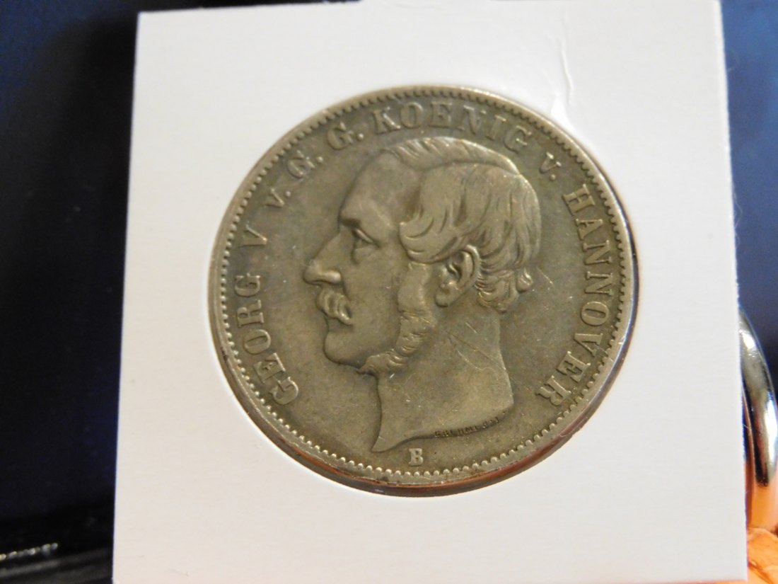  GERMANY 1 THALER 1854 HANNOVER.GRADE-PLEASE SEE PHOTOS.   