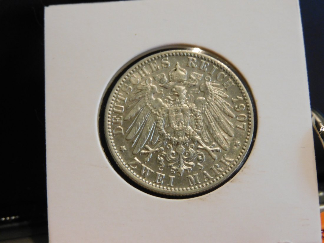  GERMANY 2 MARK 1907 BADEN.GRADE-PLEASE SEE PHOTOS.   