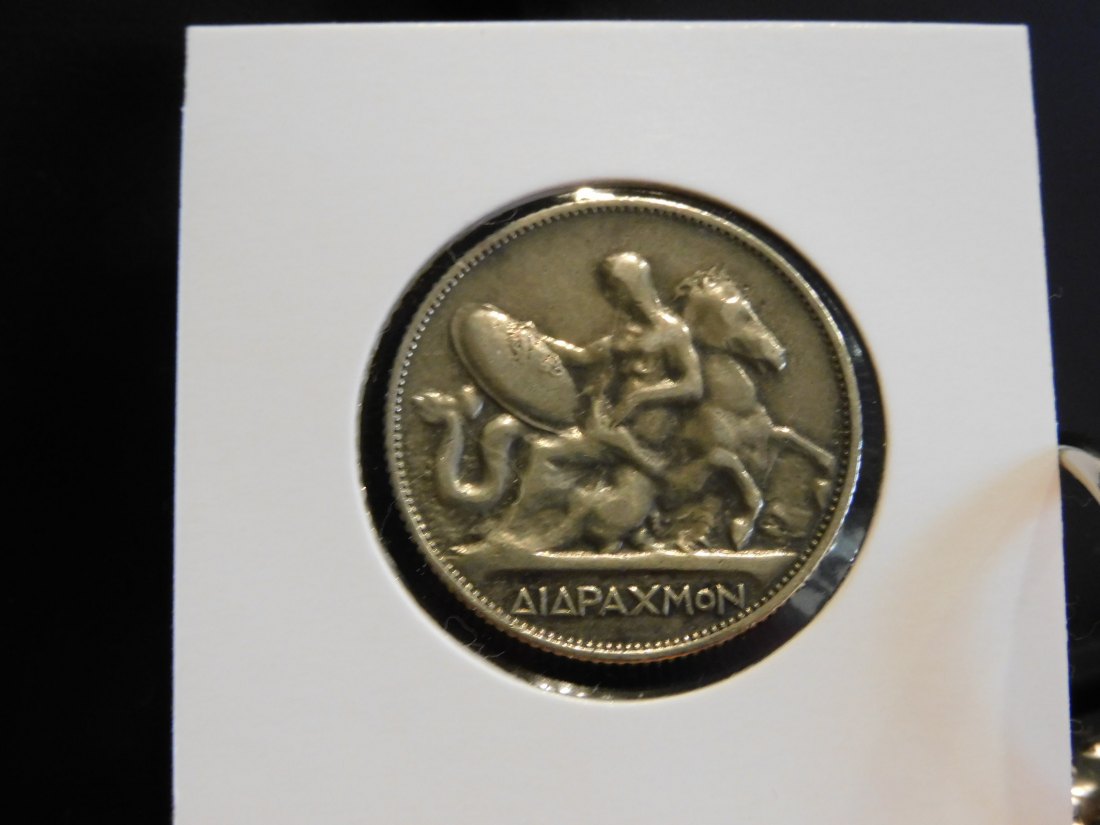  GREECE 2 DRAHMAI 1911.GRADE-PLEASE SEE PHOTOS.   