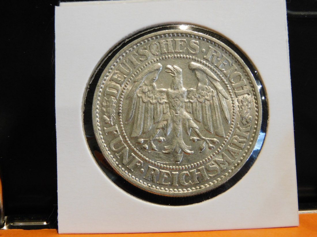  GERMANY 5 MARK 1930 E WEIMAR.GRADE-PLEASE SEE PHOTOS.   