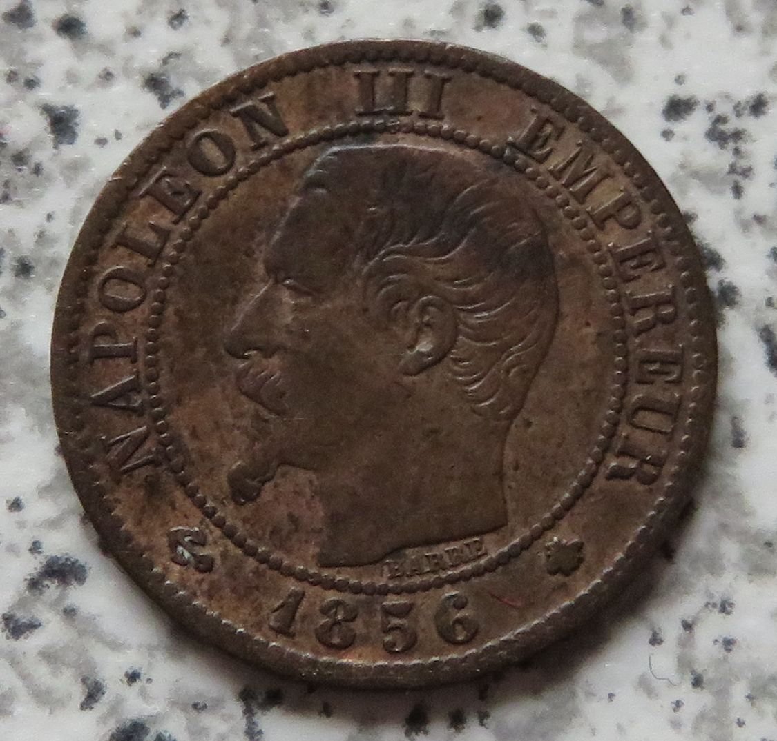  Frankreich 1 Centime 1856 BB   