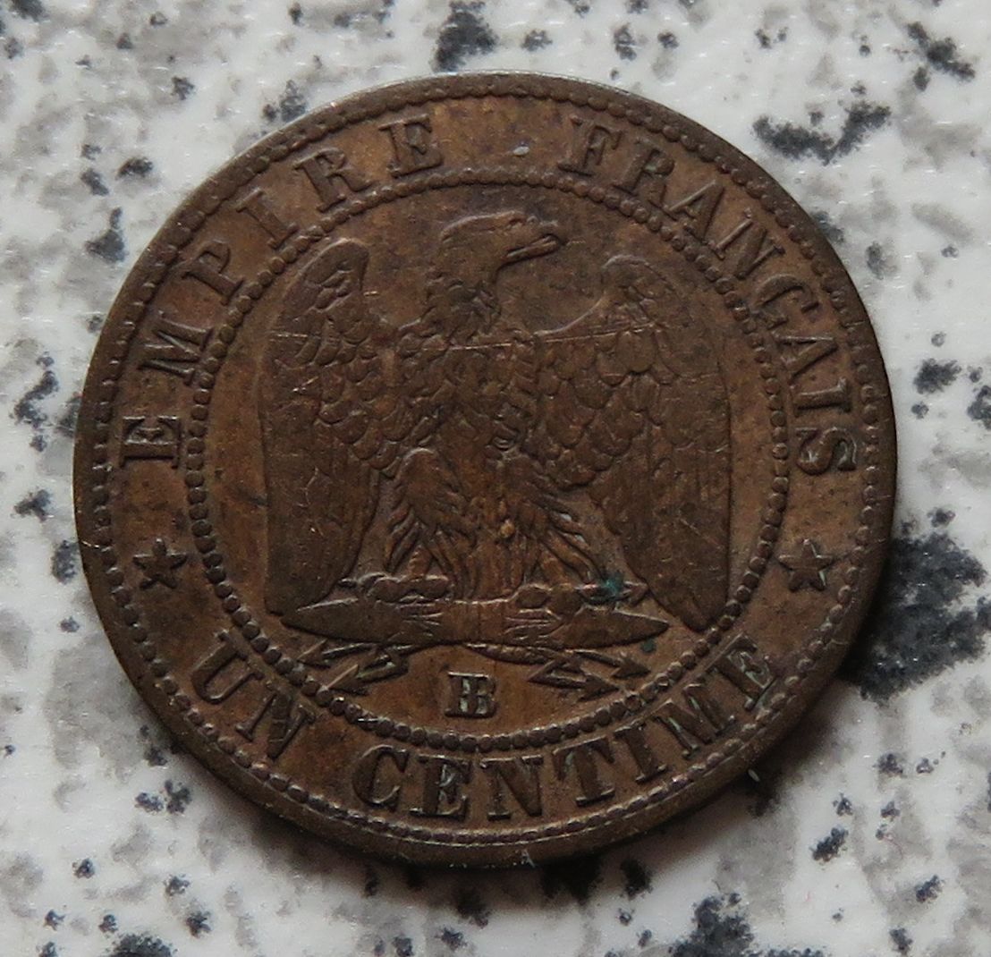  Frankreich 1 Centime 1856 BB   