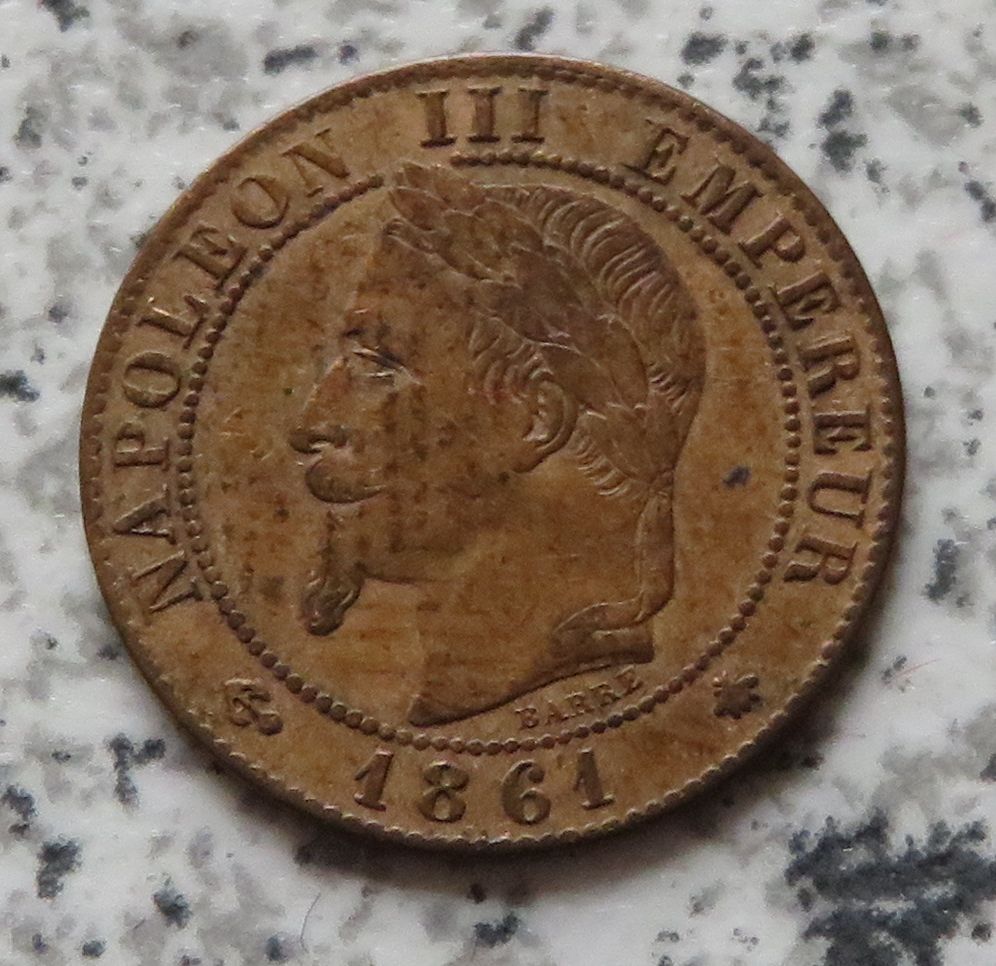  Frankreich 1 Centime 1861 A   
