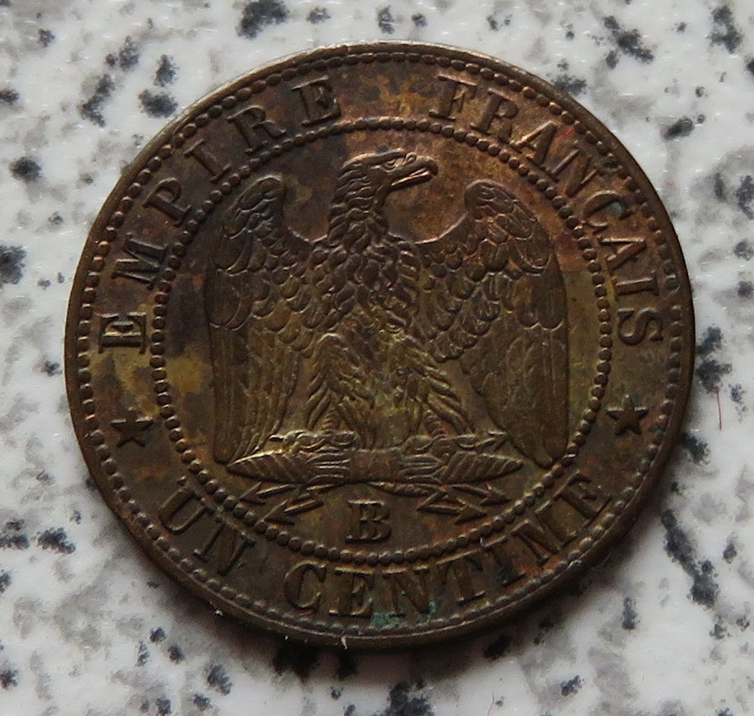  Frankreich 1 Centime 1862 BB   