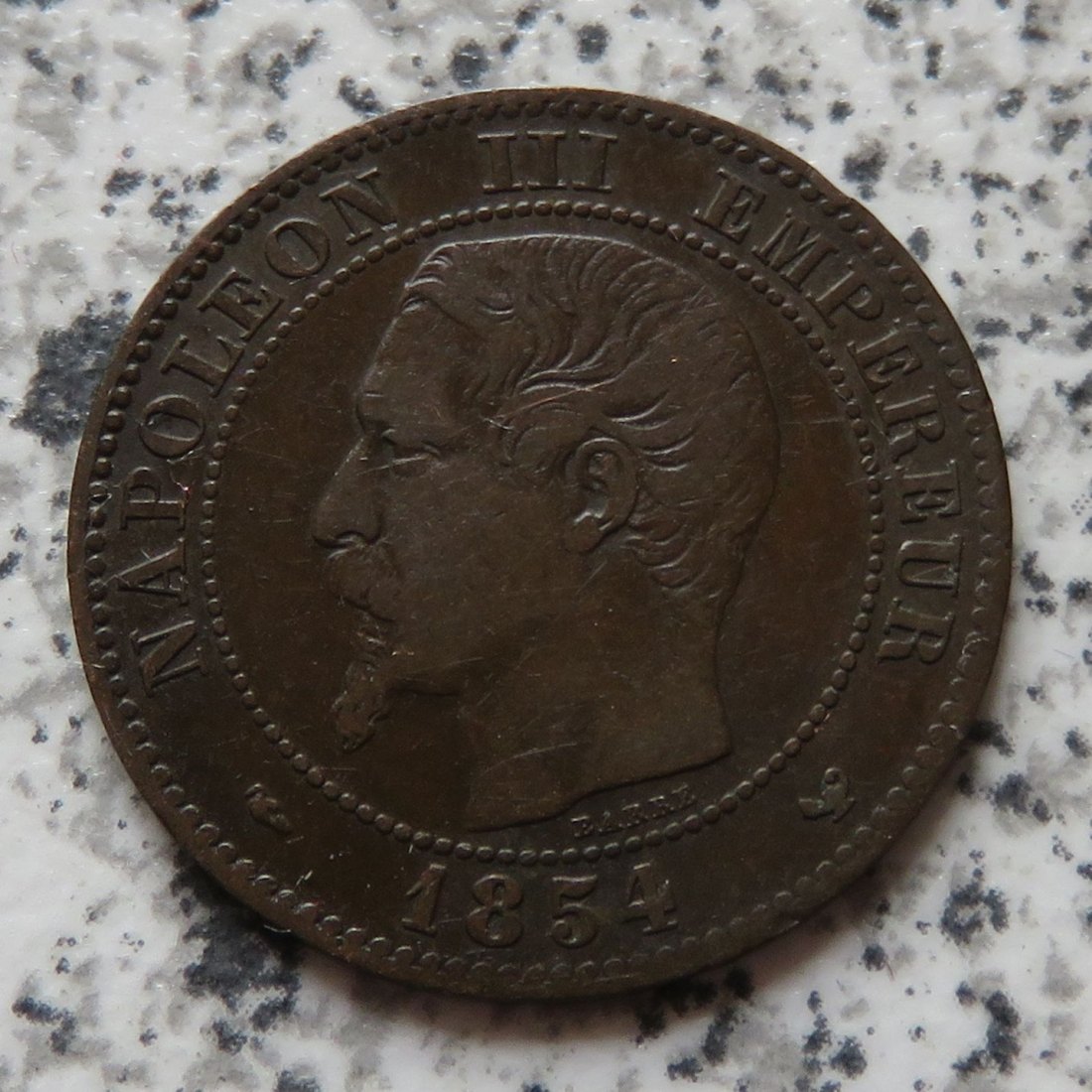  Frankreich 2 Centimes 1854 W   