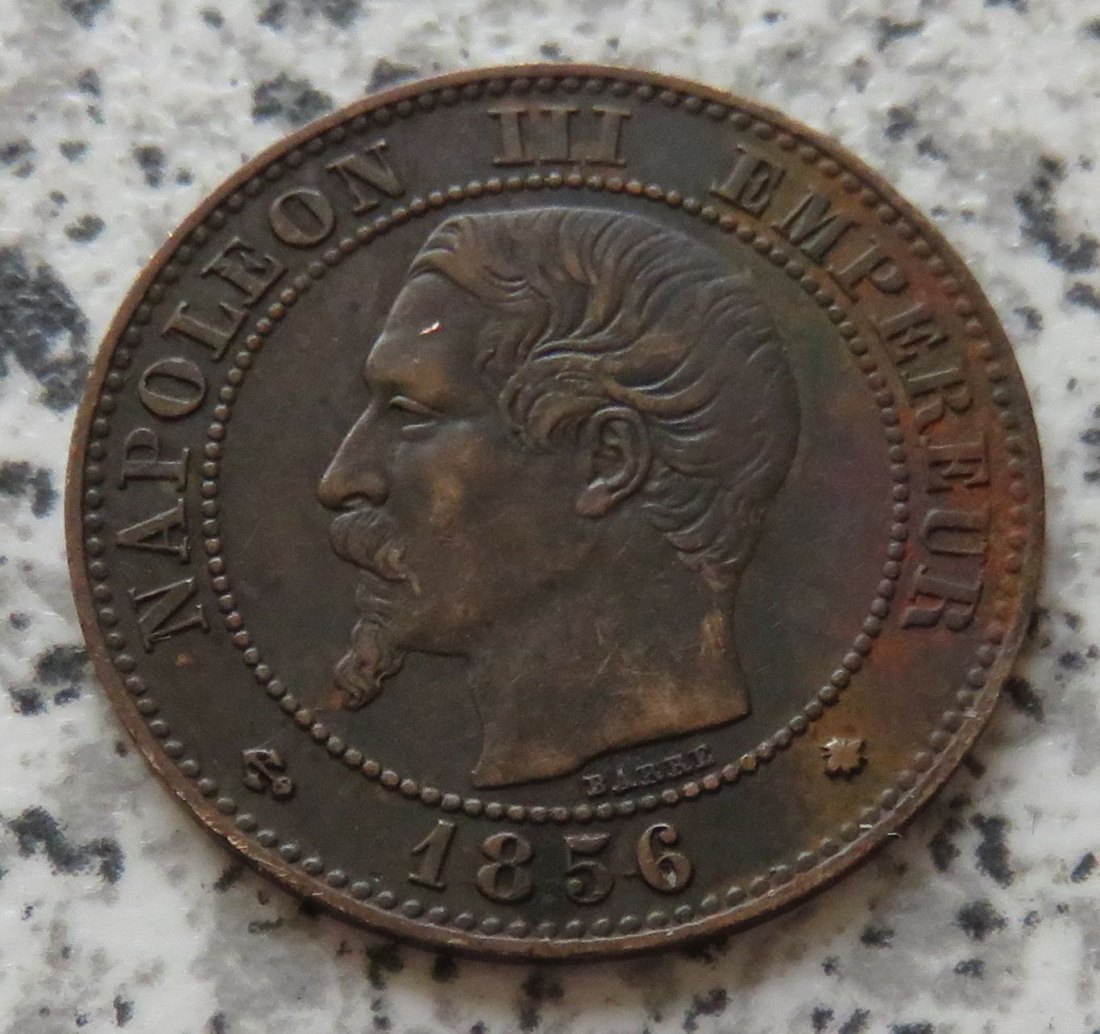  Frankreich 2 Centimes 1856 BB   