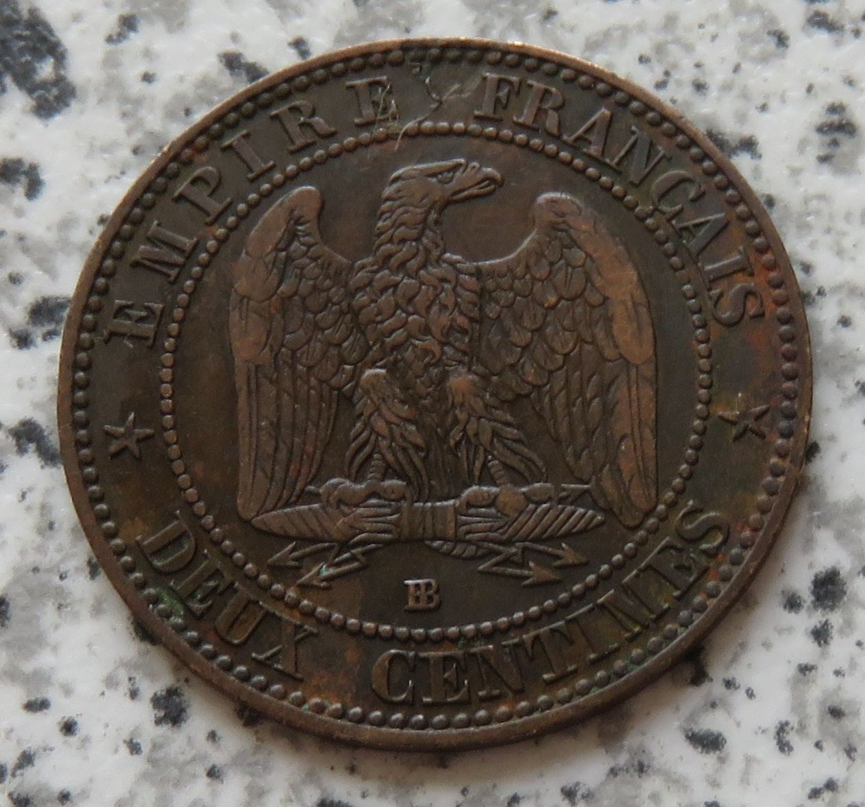  Frankreich 2 Centimes 1856 BB   