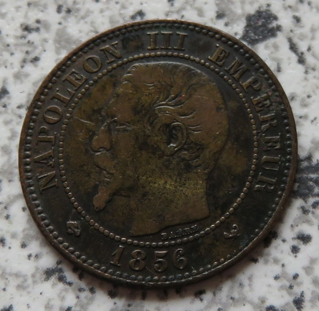  Frankreich 2 Centimes 1856 W   