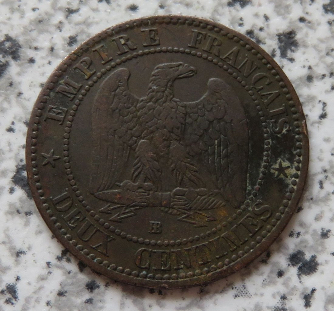  Frankreich 2 Centimes 1861 BB   