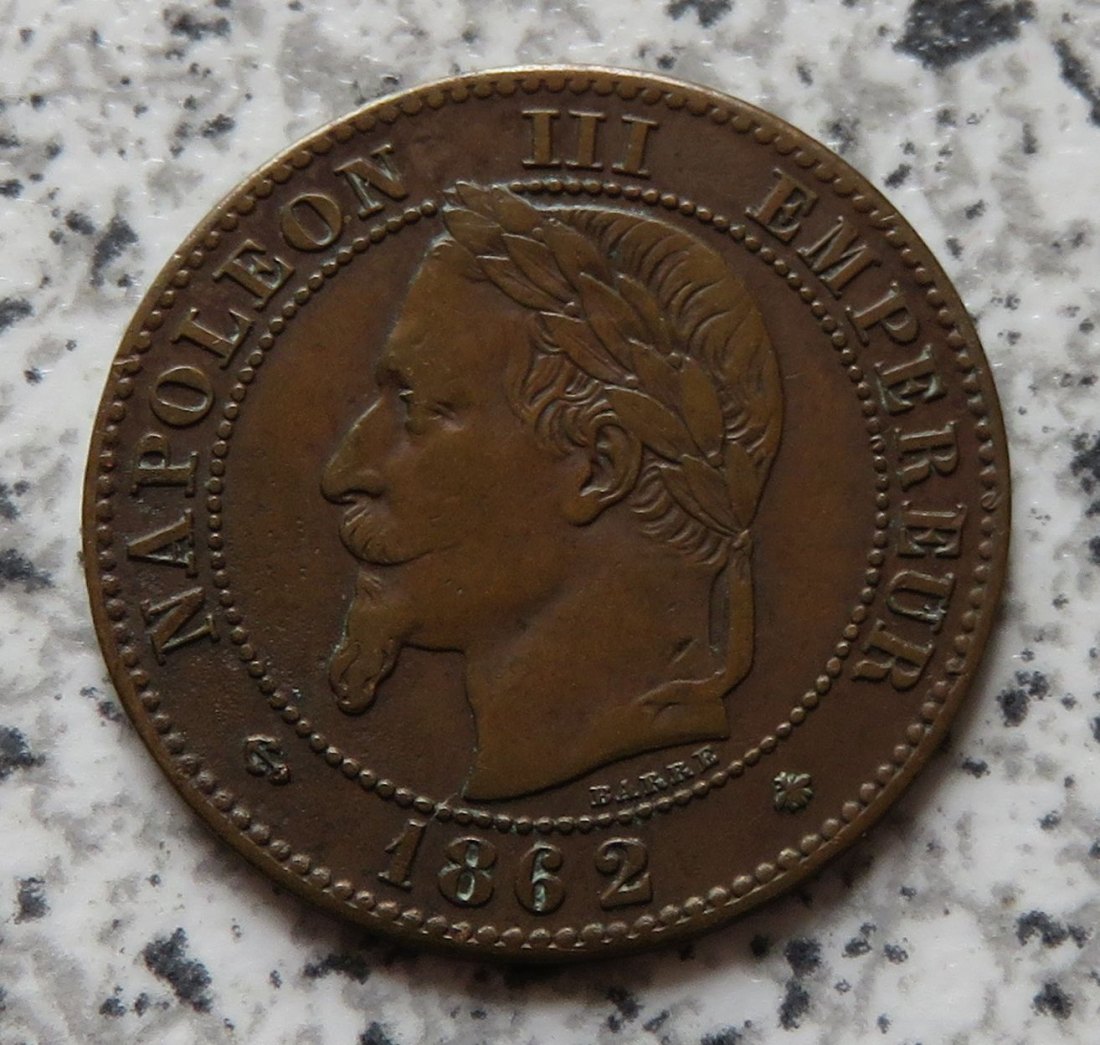  Frankreich 2 Centimes 1862 A   