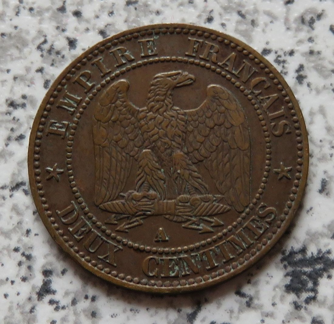  Frankreich 2 Centimes 1862 A   