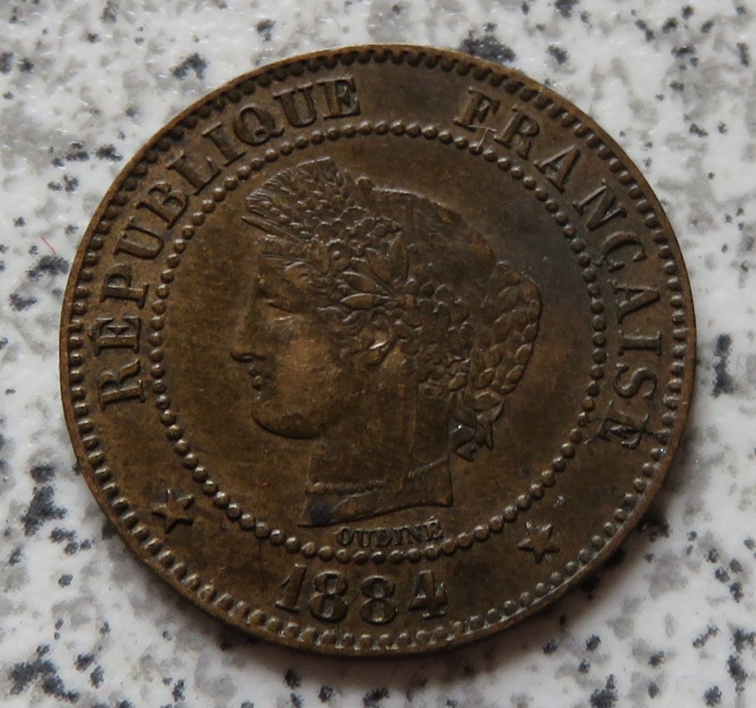  Frankreich 2 Centimes 1884 A   