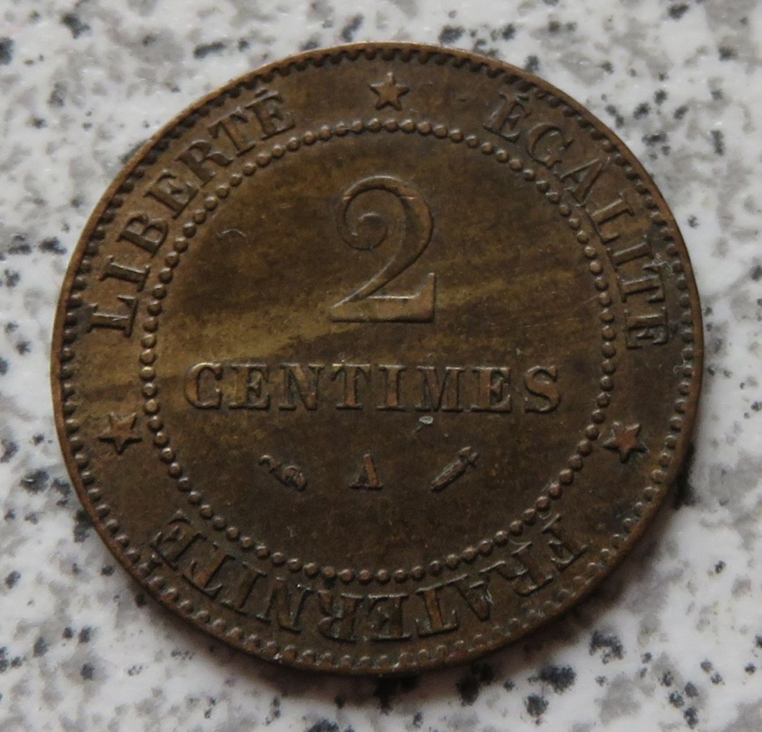  Frankreich 2 Centimes 1884 A   