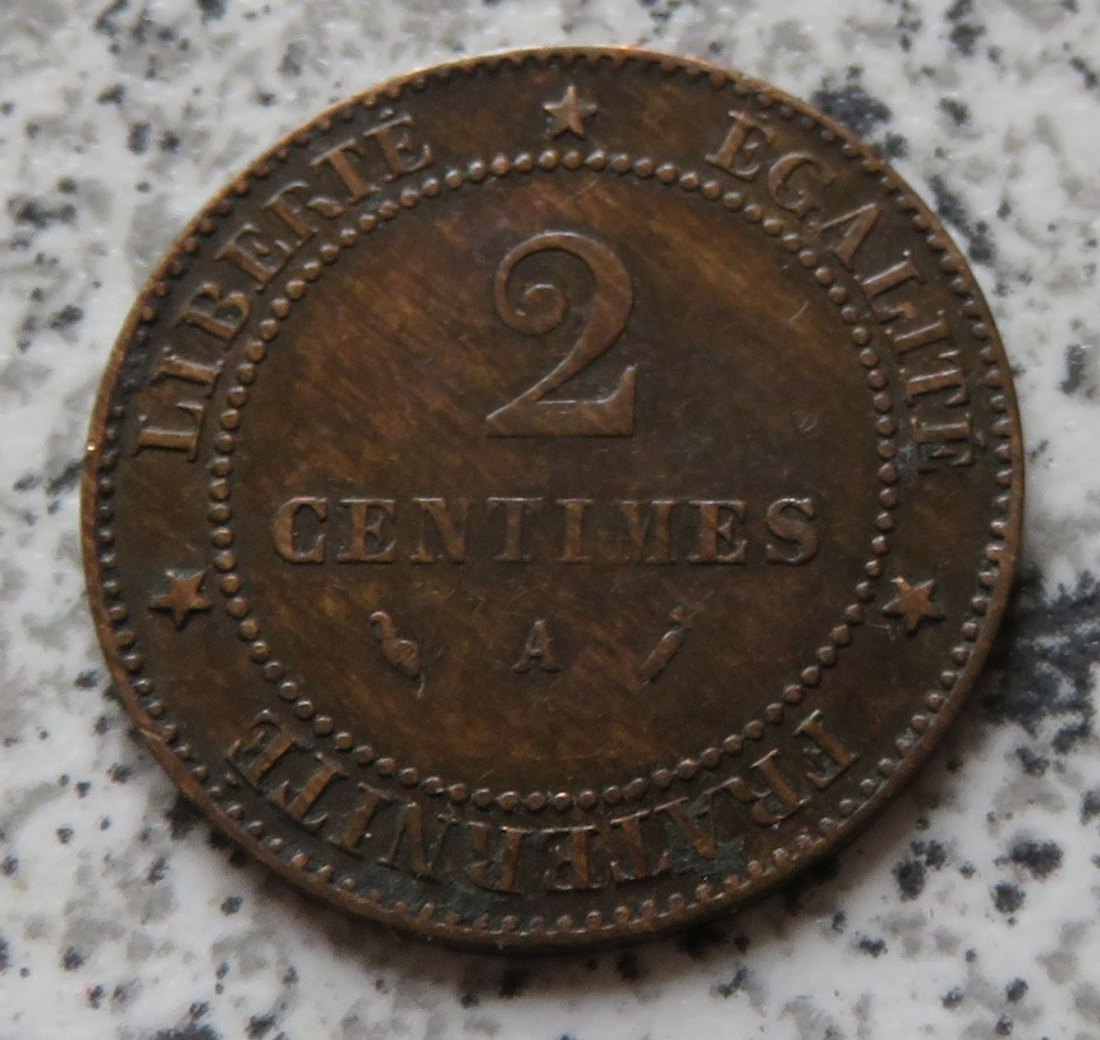  Frankreich 2 Centimes 1886 A   
