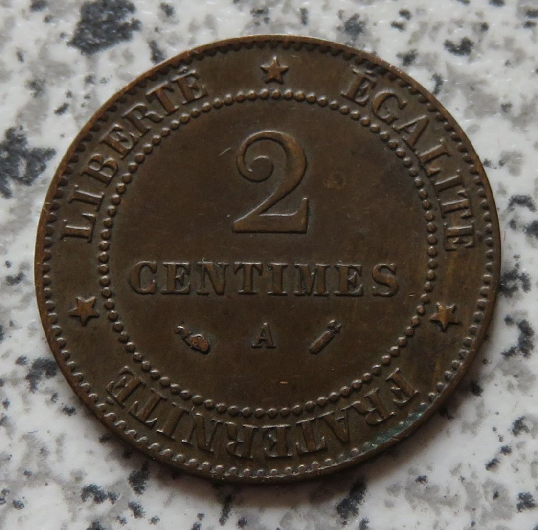  Frankreich 2 Centimes 1895 A   
