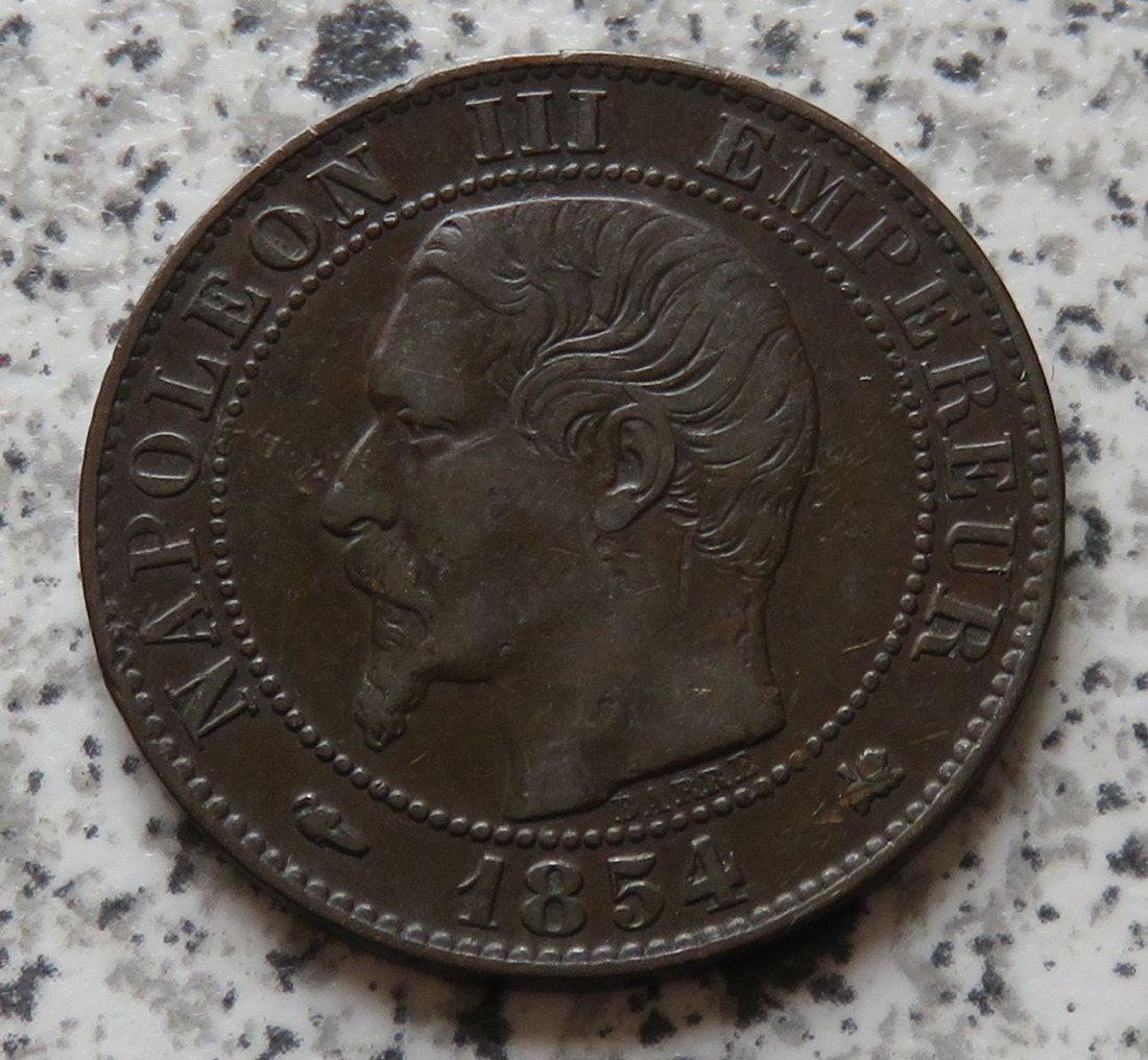  Frankreich 5 Centimes 1854 K   