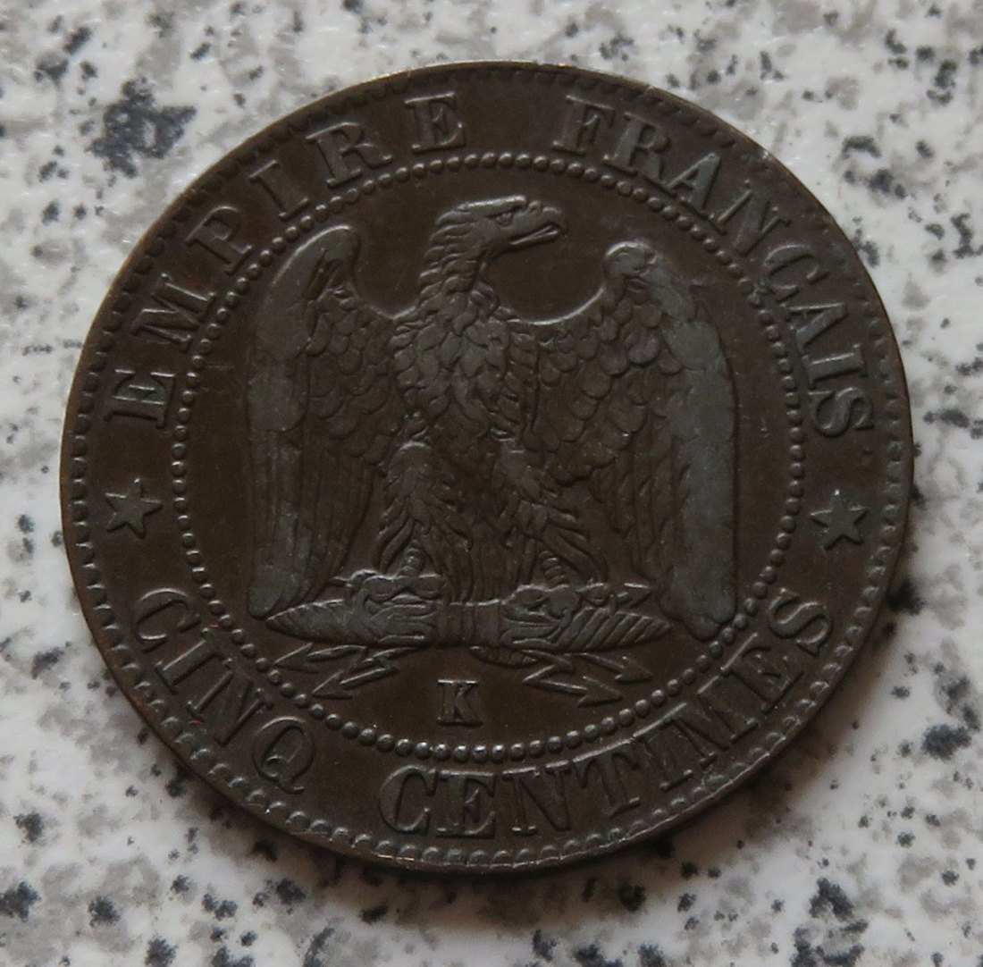  Frankreich 5 Centimes 1854 K   