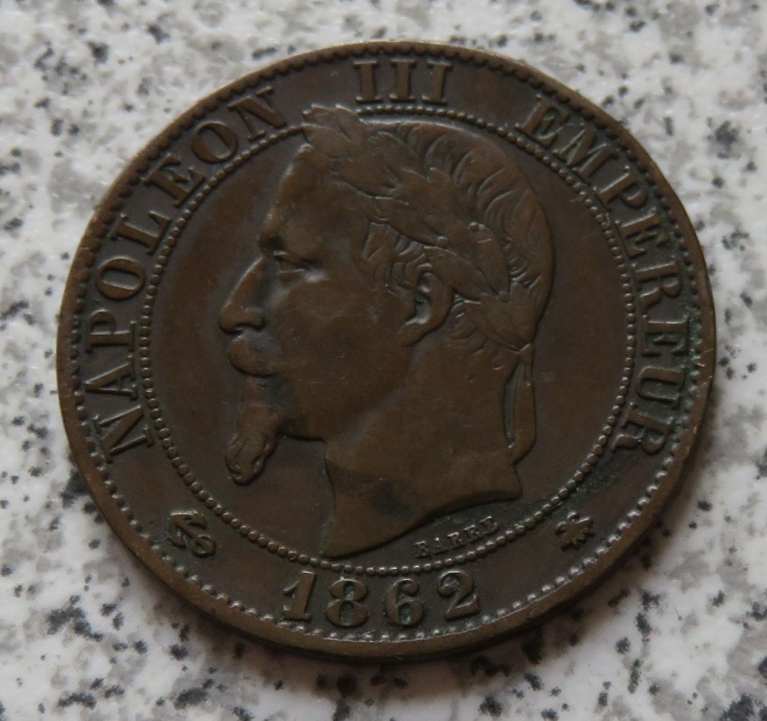  Frankreich 5 Centimes 1862 A   