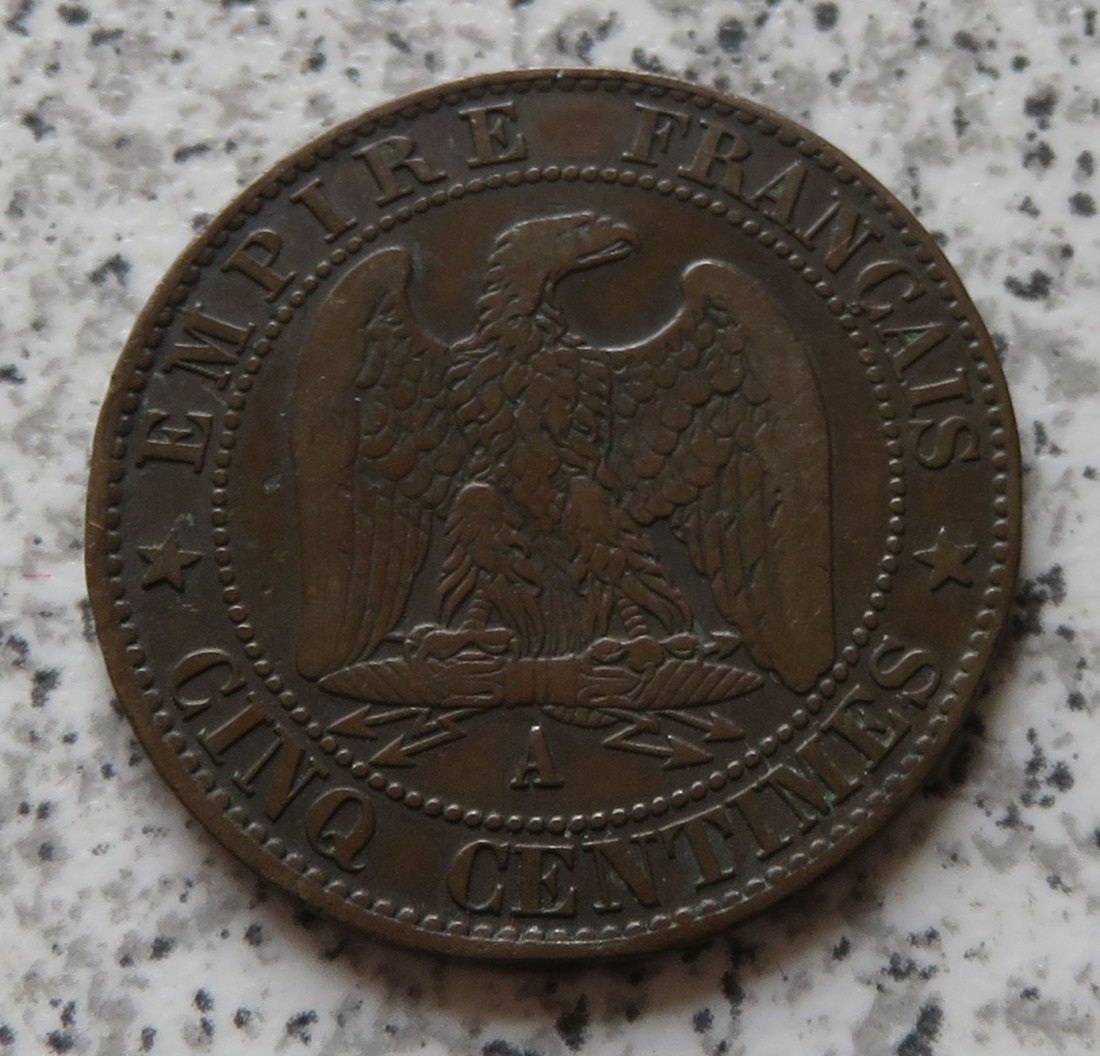  Frankreich 5 Centimes 1862 A   