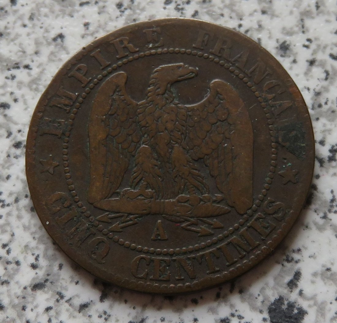  Frankreich 5 Centimes 1864 A   