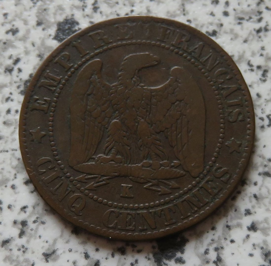  Frankreich 5 Centimes 1864 K   