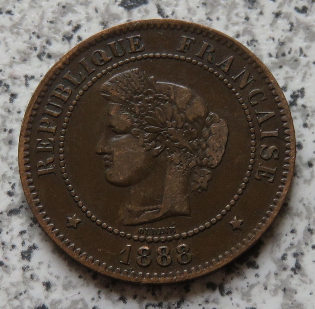  Frankreich 5 Centimes 1888 A   