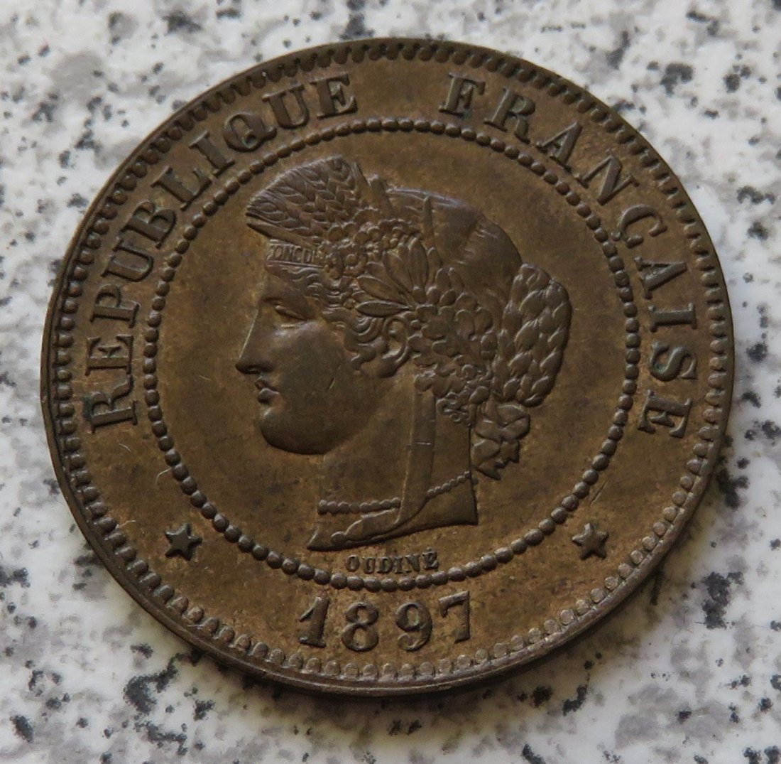  Frankreich 5 Centimes 1897 A   