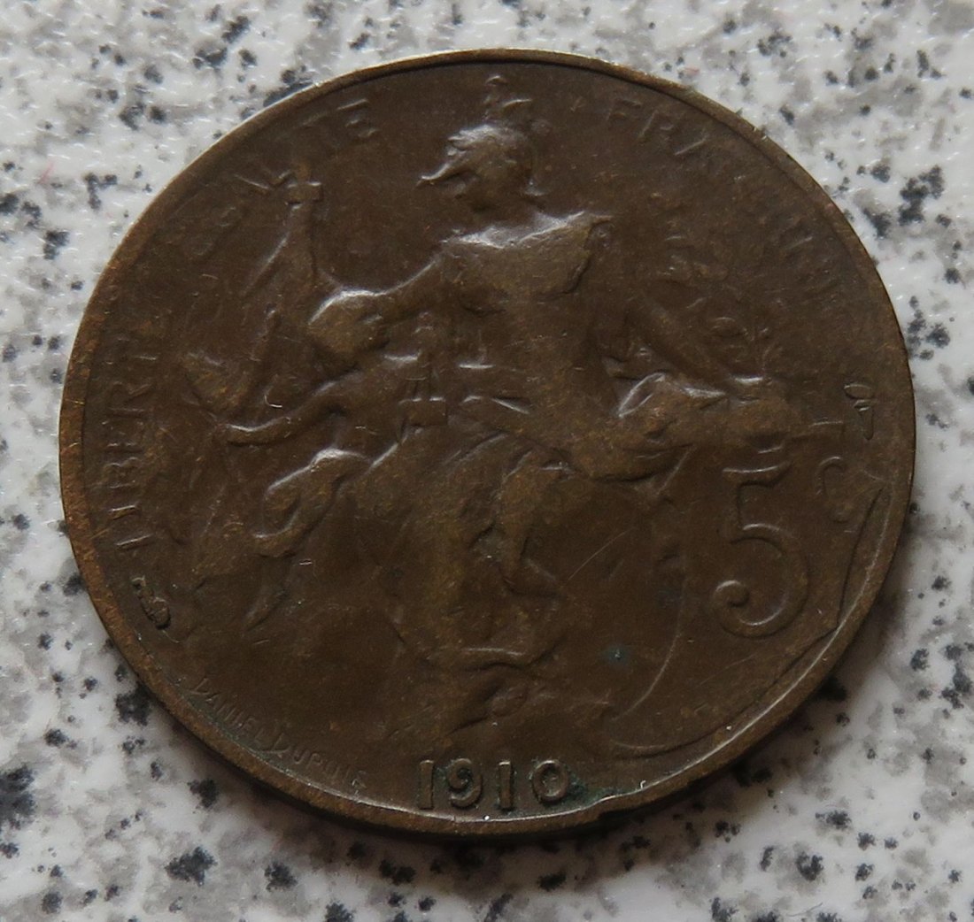  Frankreich 5 Centimes 1910   