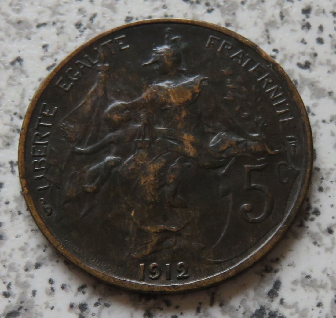  Frankreich 5 Centimes 1912   