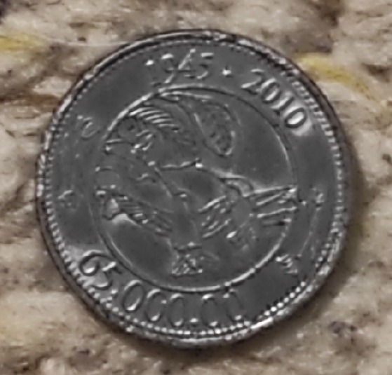  Niederländischer Token zum 65-jährigen Jubiläum von Bakker   