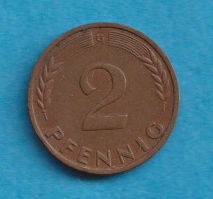  Deutschland 2 Pfennig 1950 G   