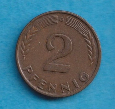  Deutschland 2 Pfennig 1960 G   