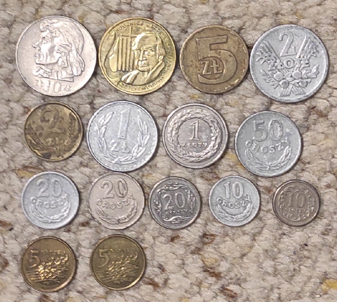  Set 047: Polen Münzlot mit 14 verschiedenen Münzen   