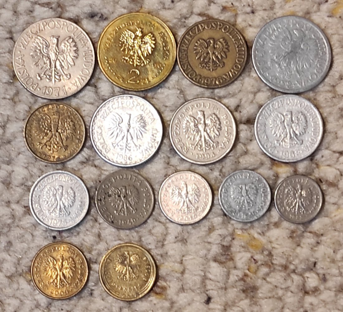  Set 047: Polen Münzlot mit 14 verschiedenen Münzen   