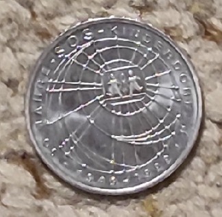  Deutschland 10 Mark 1999, SILBER, 50 Jahre SOS Kinderdörfer   