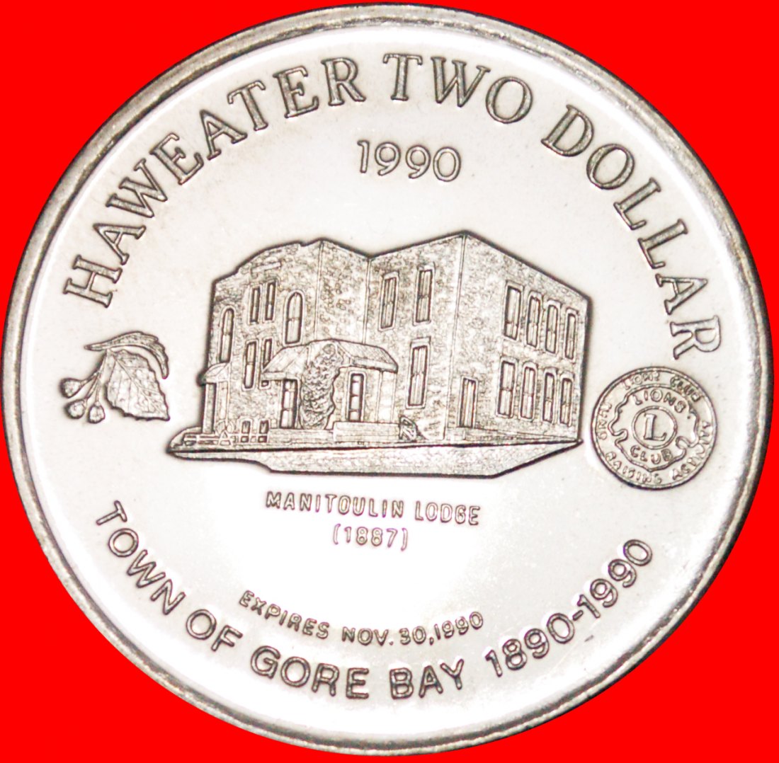 Ⰺ BOOT 1887: KANADA★2 DOLLAR 1890-1990 MANITOULIN SILBER PLATZIERT! STG STEMPELGLANZ★OHNE VORBEHALT!