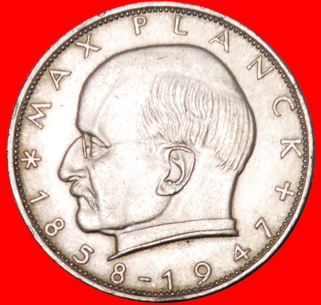  Ⰺ NOBELPREISTRÄGER 1918:DEUTSCHLAND★2 MARK 1966J MAX PLANCK (1858-1947) A r1★HAMBURG★OHNE VORBEHALT!   