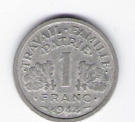  Frankreich 1 Franc 1944 Al   