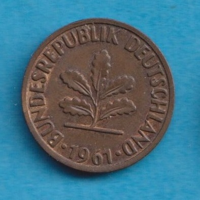  Deutschland 2 Pfennig 1961 F   