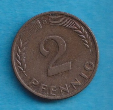 Deutschland 2 Pfennig 1961 G