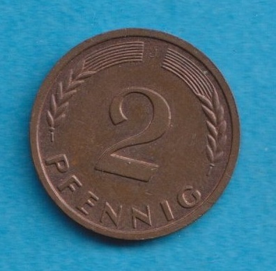  Deutschland 2 Pfennig 1963 J   