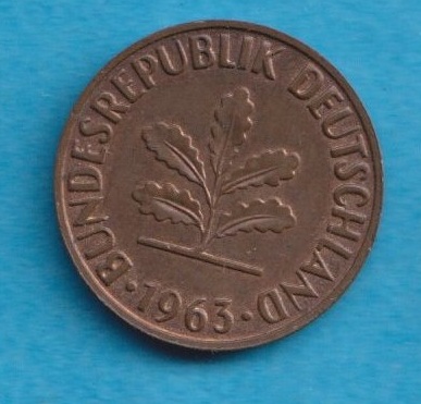  Deutschland 2 Pfennig 1963 J   