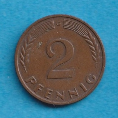  Deutschland 2 Pfennig 1964 G   